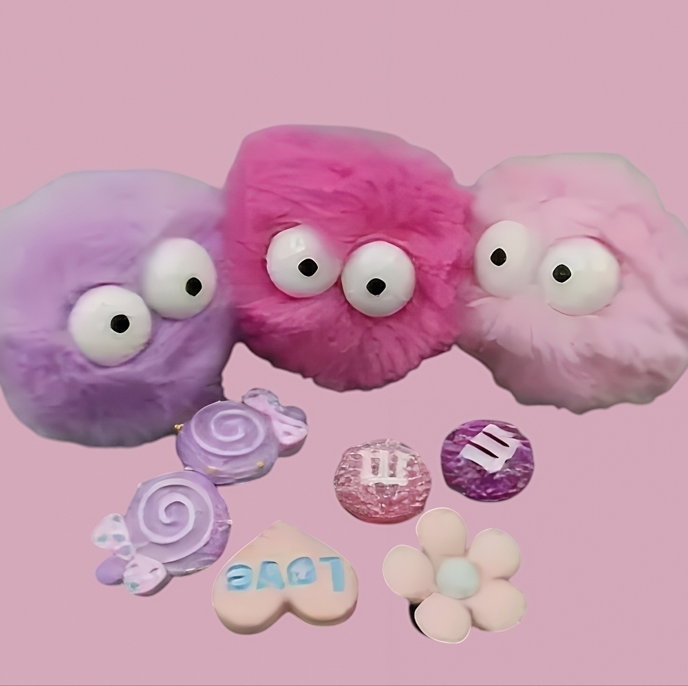 🆕️ M&M Furry Pink Shoe Charms